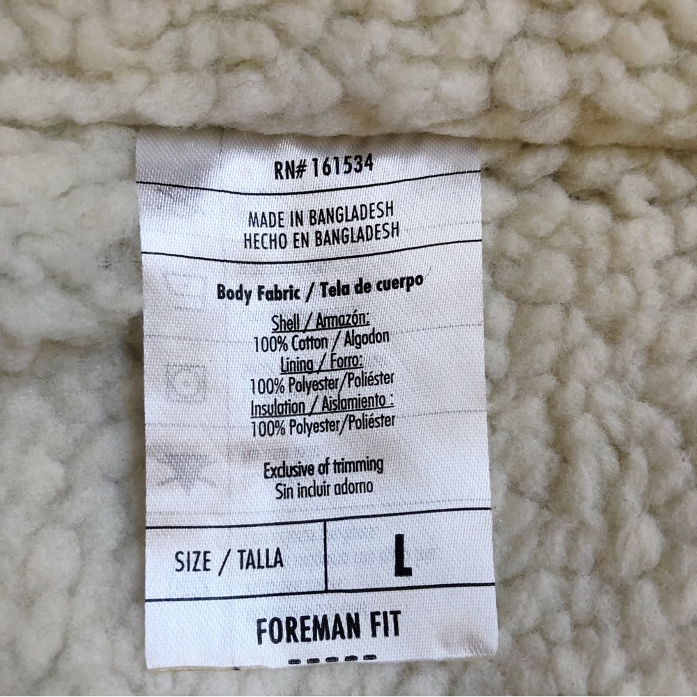 Eddie Bauer Shearling Lined Work Jacket - image 8